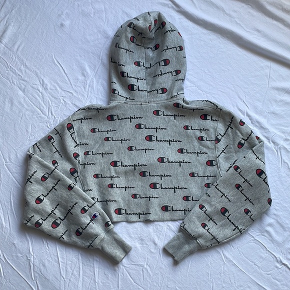 Champion cropped logo hoodie - Picture 2 of 5